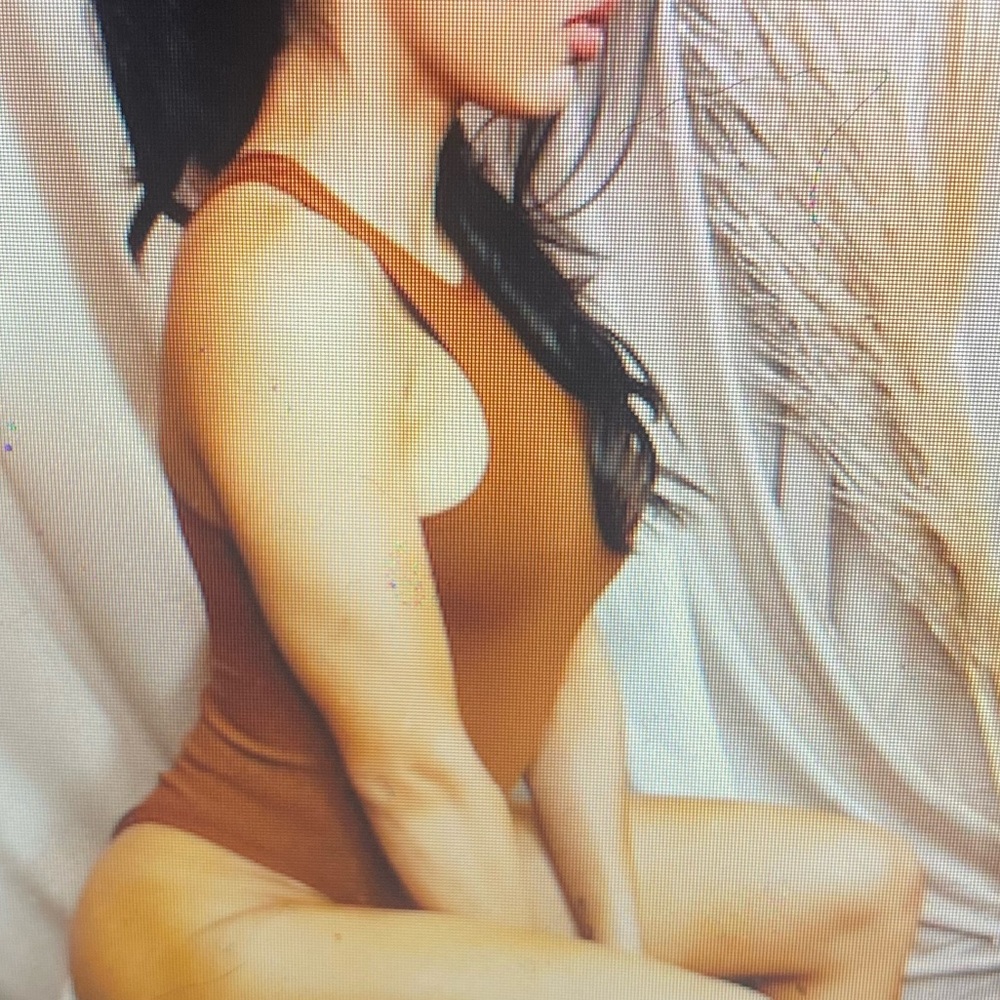 Brown body suit